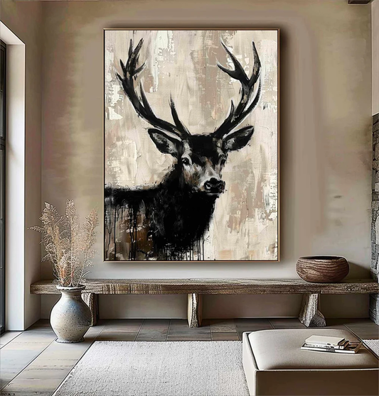 Handcrafted Modern Animal Painting Fine Wall Art For Homedecor MDA1011