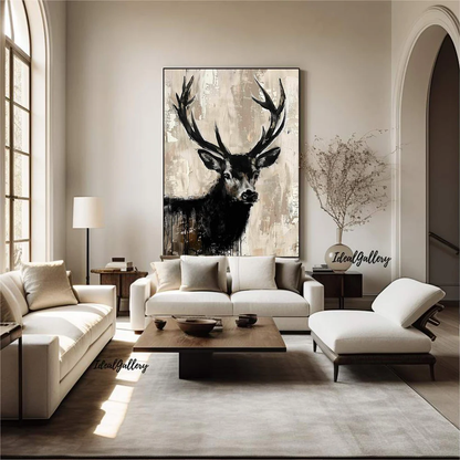 Handcrafted Modern Animal Painting Fine Wall Art For Homedecor MDA1011