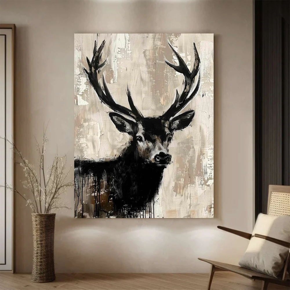 Handcrafted Modern Animal Painting Fine Wall Art For Homedecor MDA1011