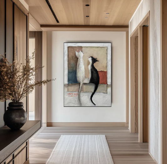 Handcrafted Modern Animal Painting Fine Wall Art For Homedecor MDA1012