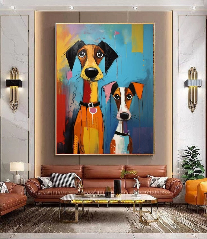 Handcrafted Animal Painting Modern Wall Art For Home Decor MDA1027A