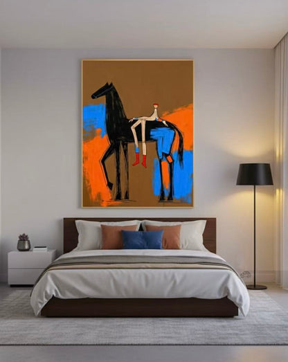 Handcrafted Animal Painting Modern Wall Art For Home Decor MDA1028