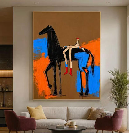 Handcrafted Animal Painting Modern Wall Art For Home Decor MDA1028