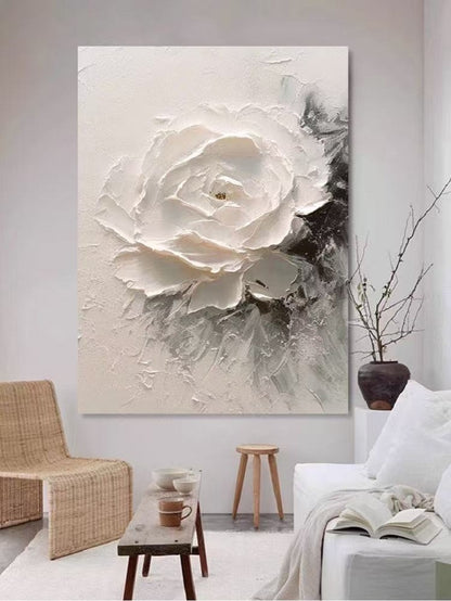 Modern Handcrafted Flower Painting Fine Wall Art For Home Decor MDF10120