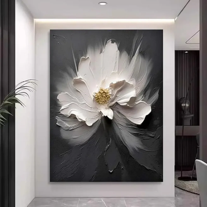Modern Handcrafted Flower Painting Fine Wall Art For Home Decor MDF1016