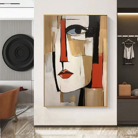 Modern figure painting with expressive brushstrokes