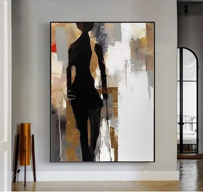 Handcrafted Modern Figure Painting Fine Wall Art For Homedecor MDP1003
