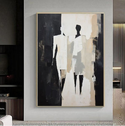 Handcrafted Modern Figure Painting Fine Wall Art For Homedecor MDP1004A