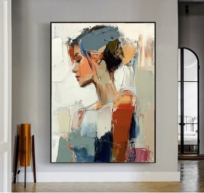Modern Handcrafted Figure Painting Fine Wall Art For Home Decor MDP1005