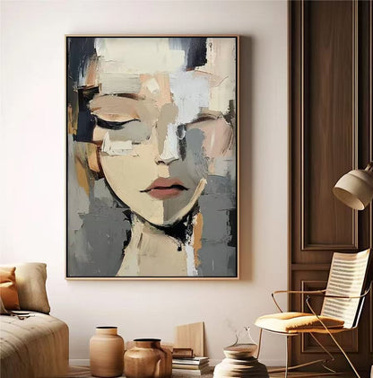 Handcrafted Modern Figure Painting Fine Wall Art For Homedecor MDP1011