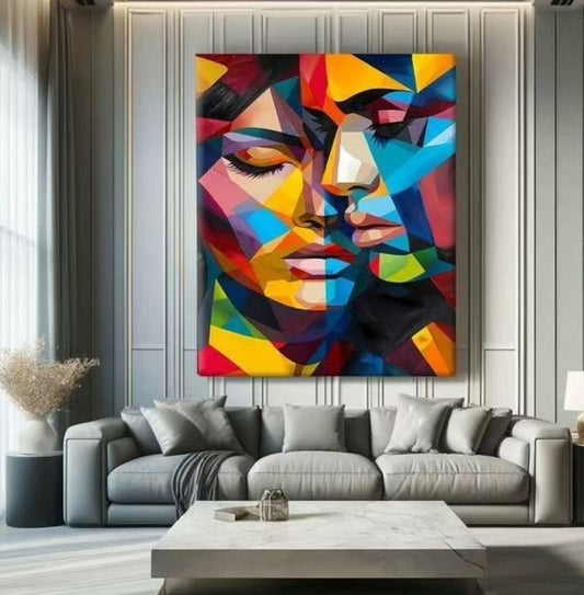 Handcrafted Modern Figure Painting Fine Wall Art For Homedecor MDP1014