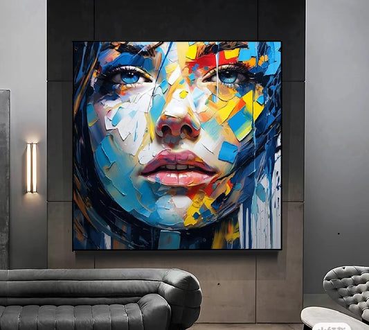 Handcrafted Modern Figure Painting Fine Wall Art For Homedecor MDP1015A