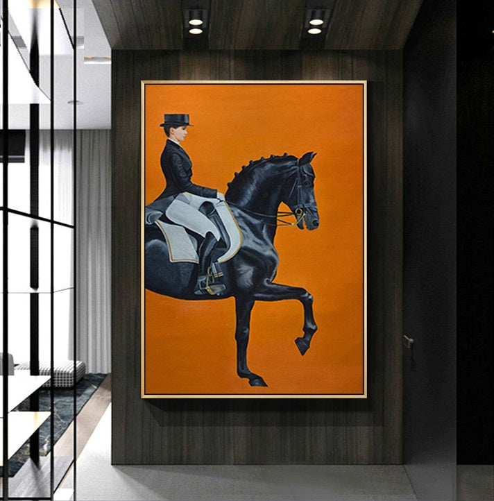 Modern figure painting with expressive brushstrokes