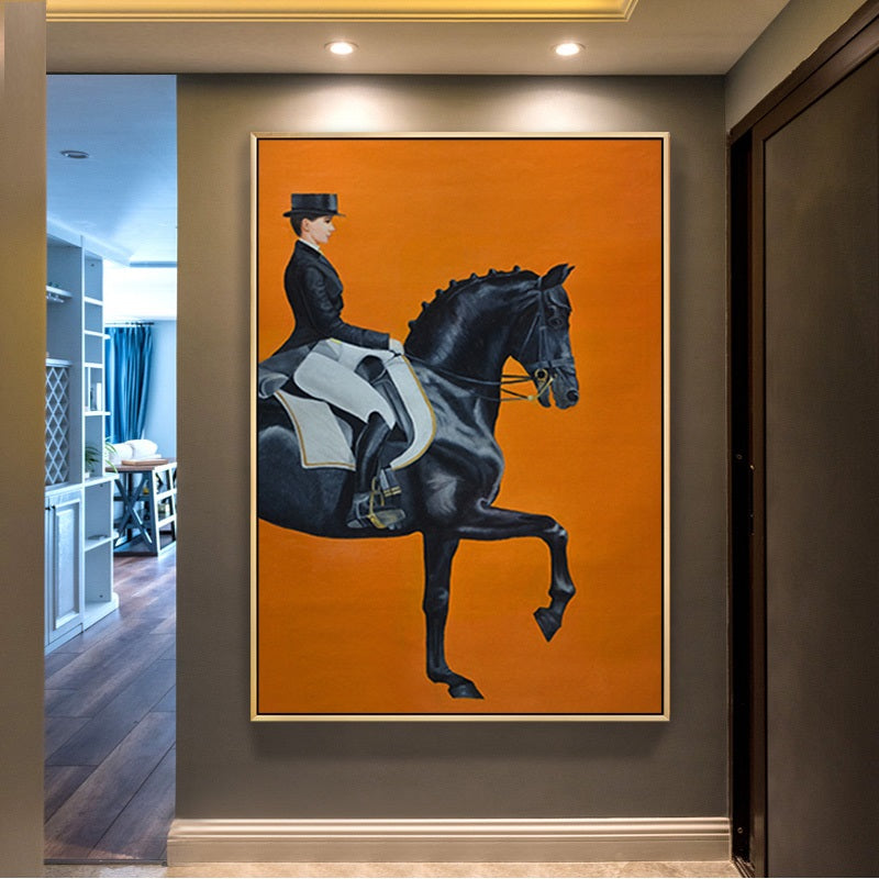 Modern figure painting with expressive brushstrokes