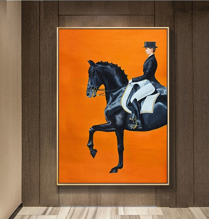 Modern figure painting with expressive brushstrokes