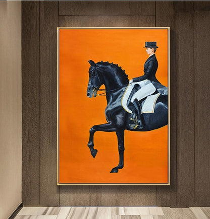 Modern figure painting with expressive brushstrokes