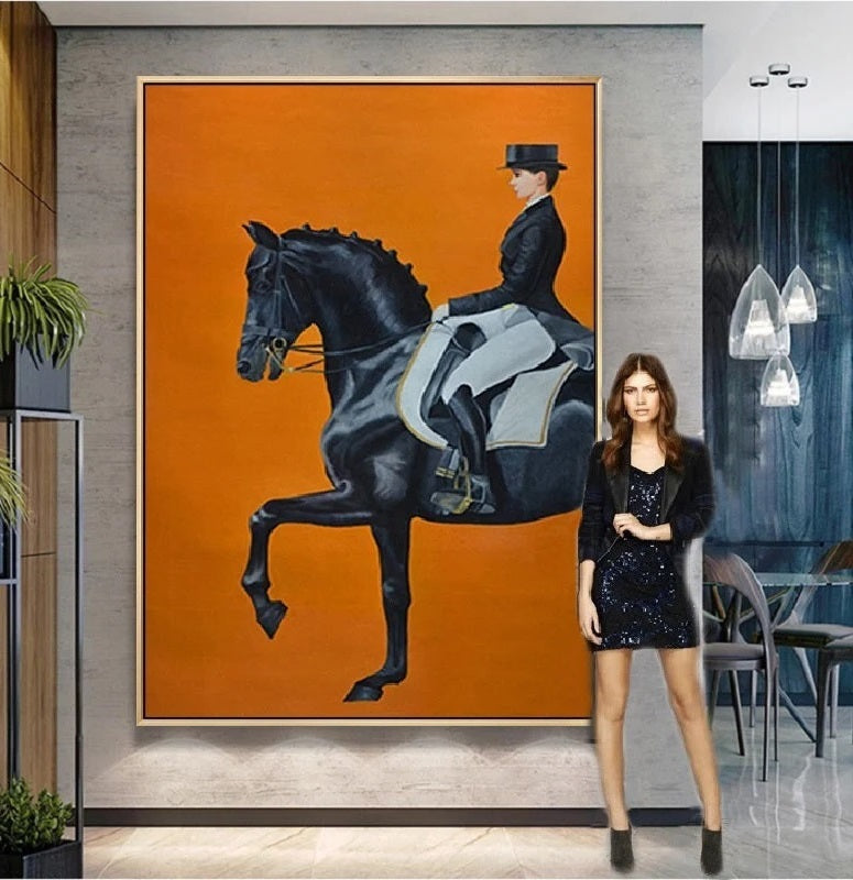 Modern figure painting with expressive brushstrokes