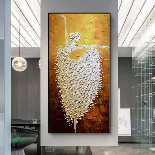 Modern figure painting with expressive brushstrokes