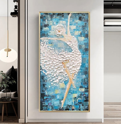 Handcrafted Modern Figure Painting Fine Wall Art For Homedecor MDP1032