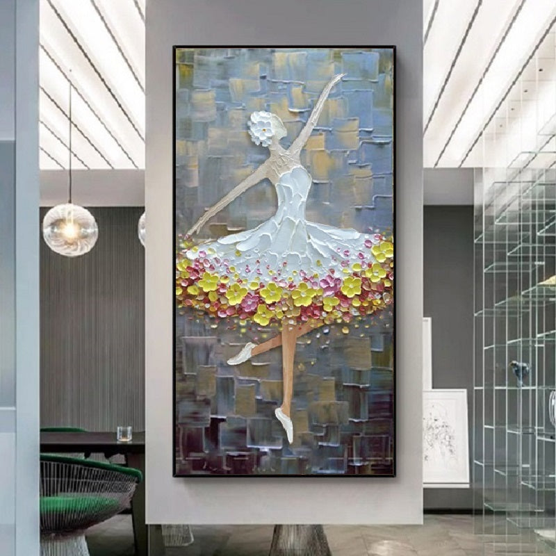 Handcrafted Modern Figure Painting Fine Wall Art For Homedecor MDP1034