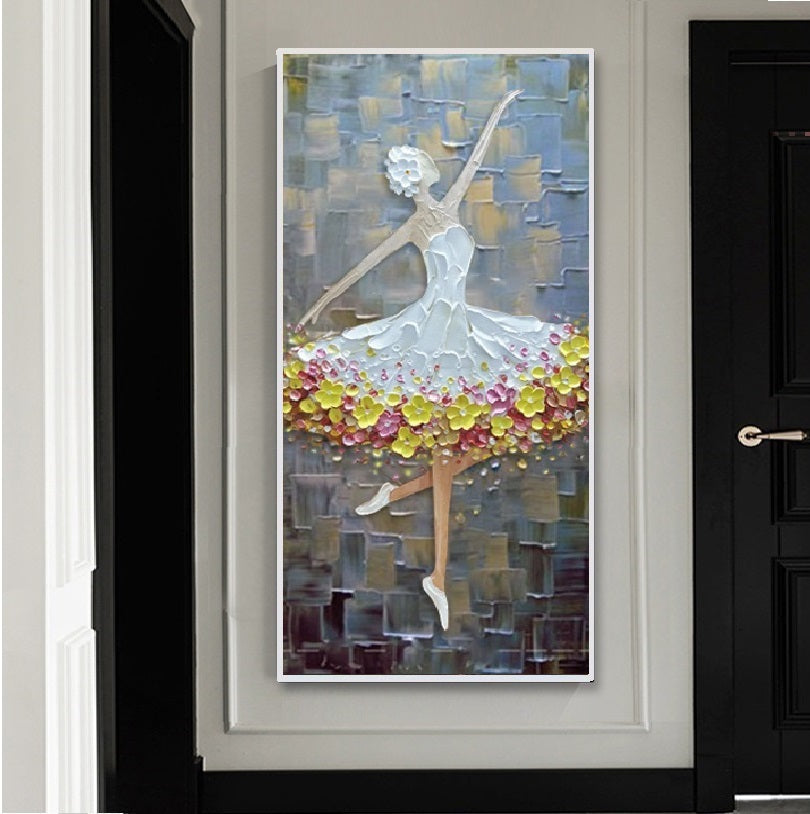 Handcrafted Modern Figure Painting Fine Wall Art For Homedecor MDP1034