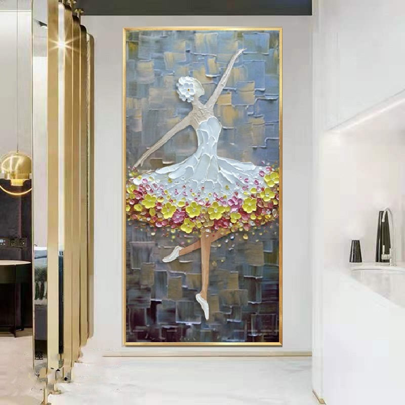Handcrafted Modern Figure Painting Fine Wall Art For Homedecor MDP1034