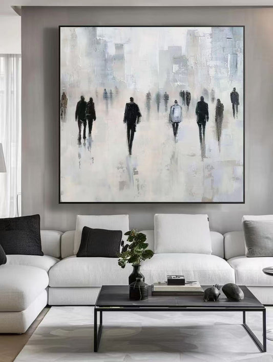 Modern Handcrafted Figure Painting Fine Wall Art For Home Decor MDP1035A