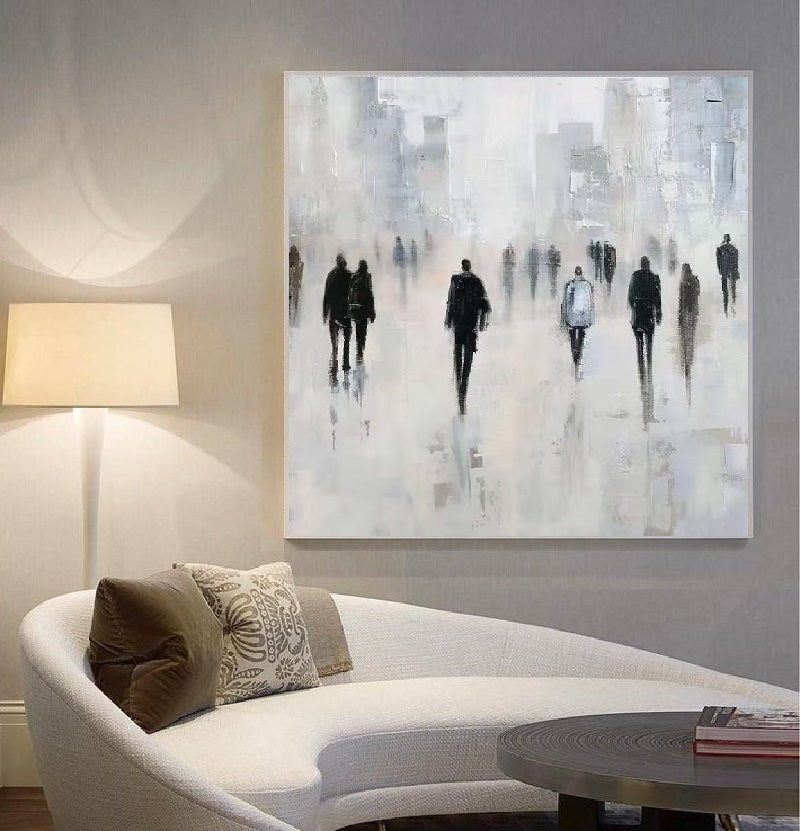 Modern Handcrafted Figure Painting Fine Wall Art For Home Decor MDP1035A