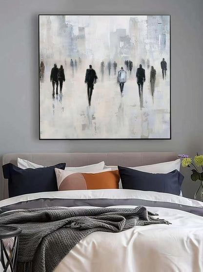 Modern Handcrafted Figure Painting Fine Wall Art For Home Decor MDP1035A
