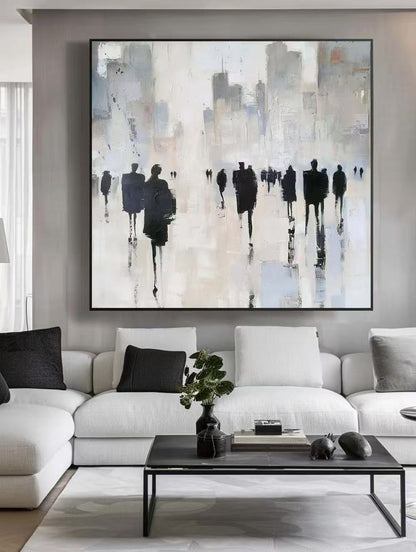 Modern Handcrafted Figure Painting Fine Wall Art For Home Decor MDP1035B