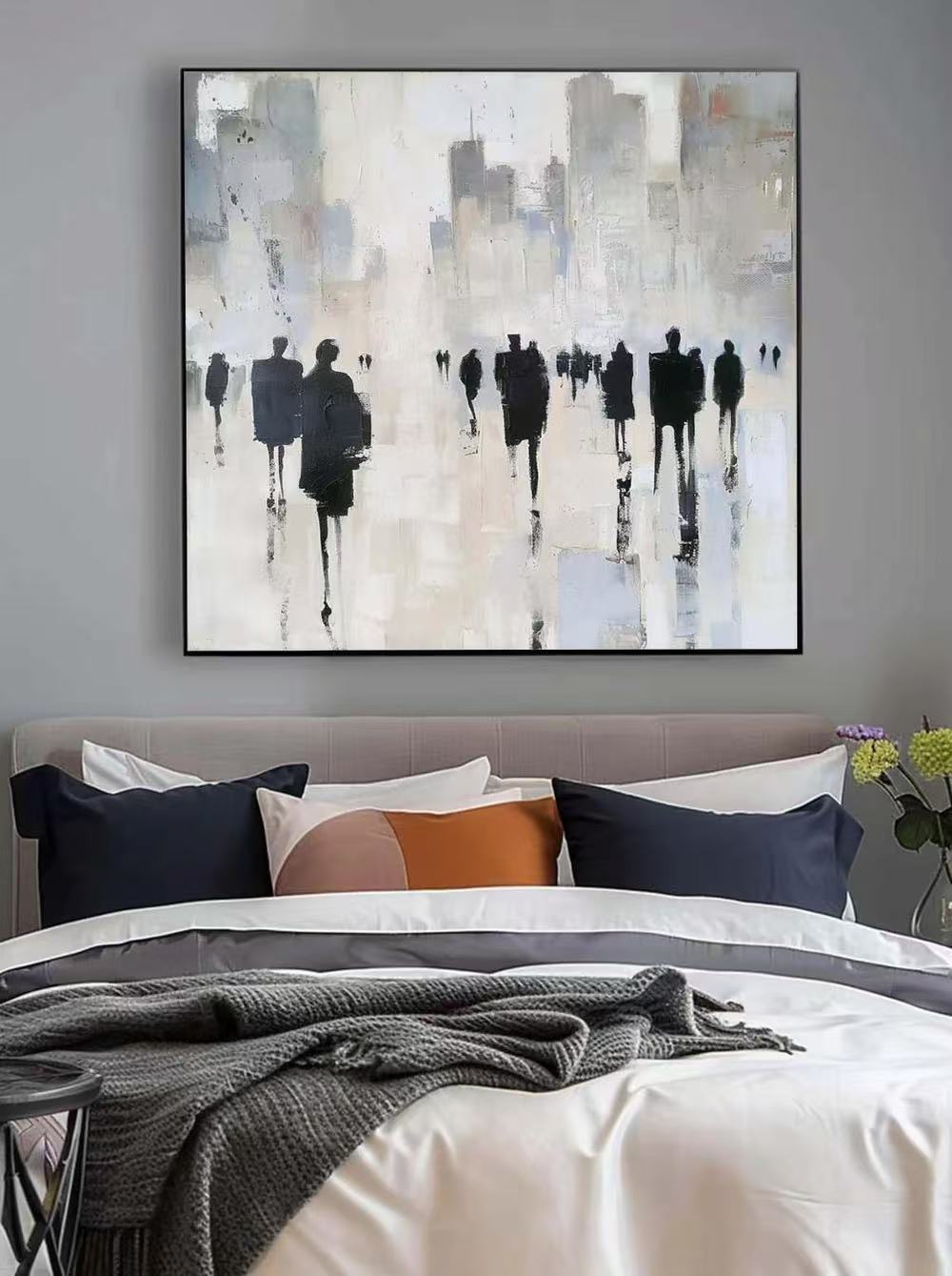 Modern Handcrafted Figure Painting Fine Wall Art For Home Decor MDP1035B
