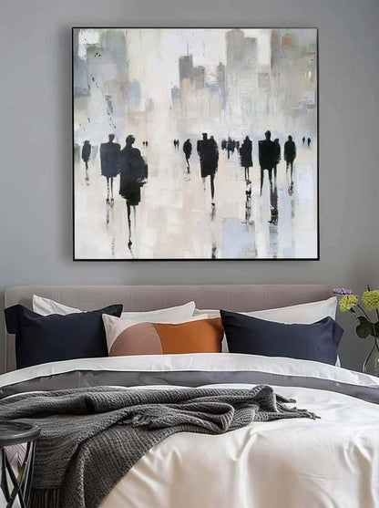 Modern Handcrafted Figure Painting Fine Wall Art For Home Decor MDP1035B