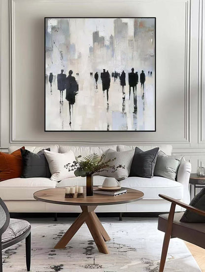 Modern Handcrafted Figure Painting Fine Wall Art For Home Decor MDP1035B