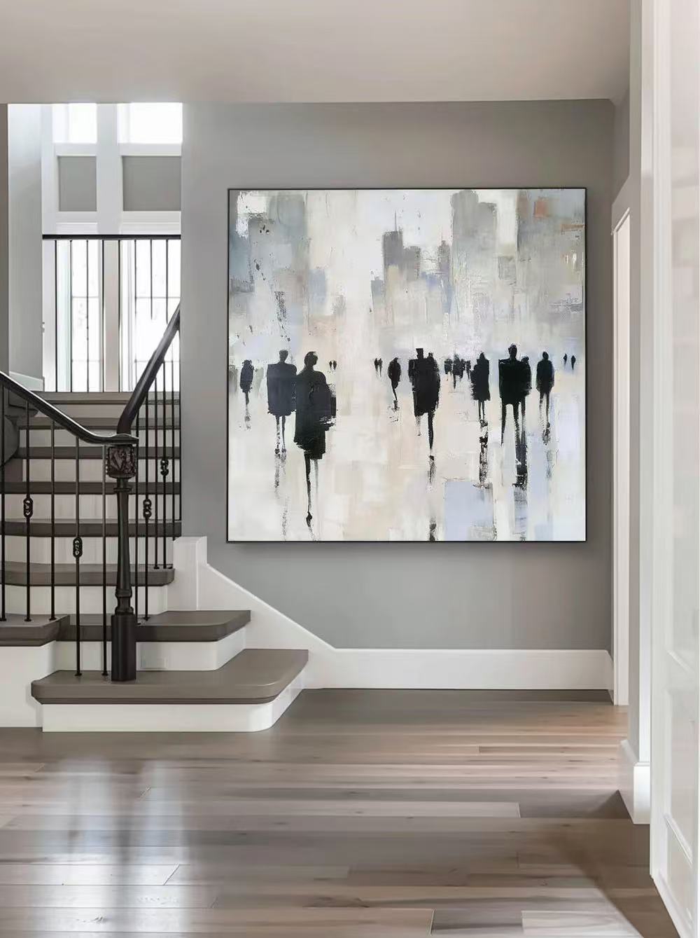Modern Handcrafted Figure Painting Fine Wall Art For Home Decor MDP1035B