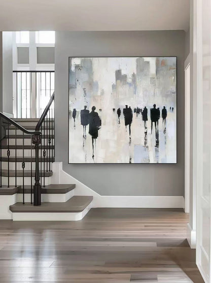 Modern Handcrafted Figure Painting Fine Wall Art For Home Decor MDP1035B