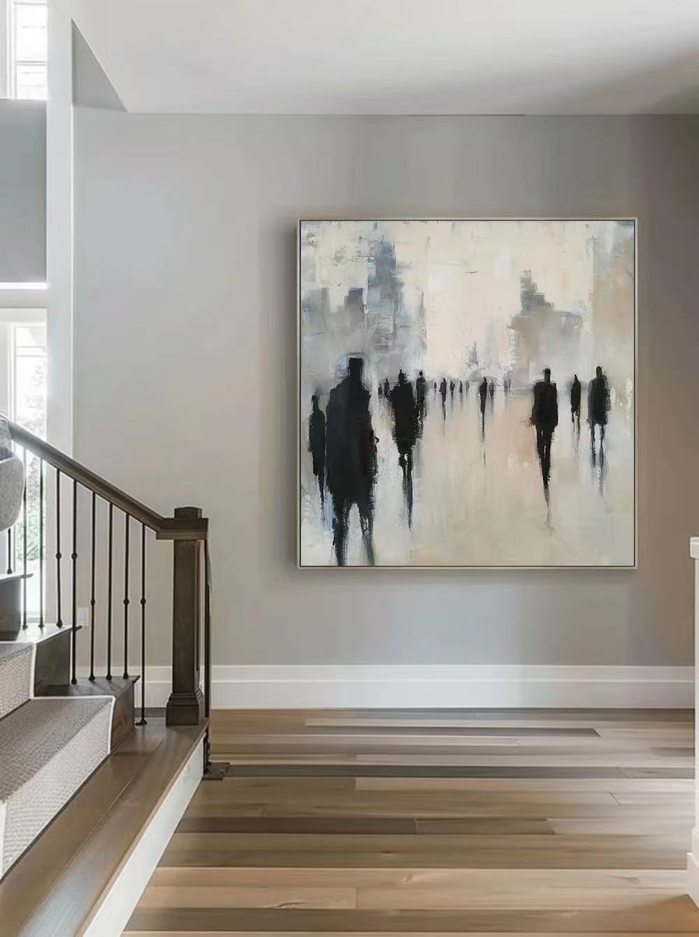 Modern Handcrafted Figure Painting Fine Wall Art For Home Decor MDP1035C