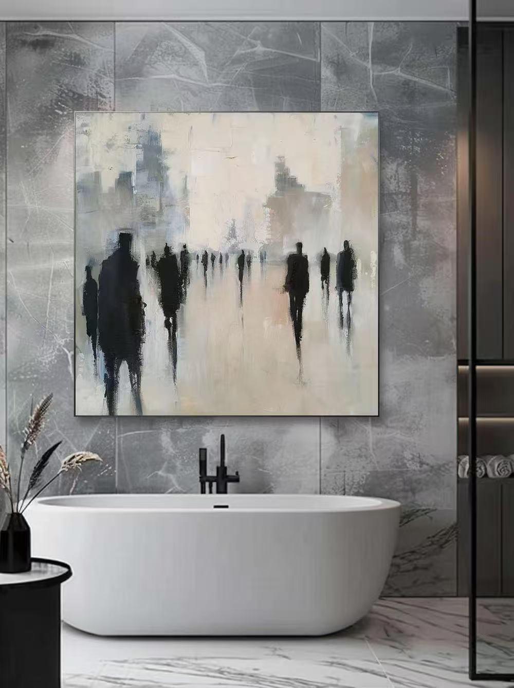 Modern Handcrafted Figure Painting Fine Wall Art For Home Decor MDP1035C