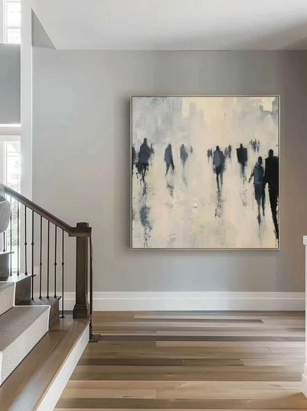 Modern Handcrafted Figure Painting Fine Wall Art For Home Decor MDP1035D