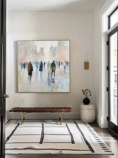 Modern Handcrafted Figure Painting Fine Wall Art For Home Decor MDP1035E