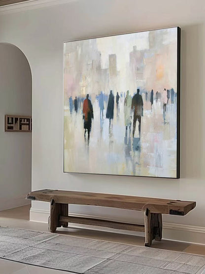 Modern Handcrafted Figure Painting Fine Wall Art For Home Decor MDP1035E