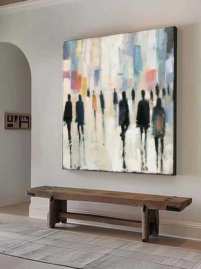 Modern Handcrafted Figure Painting Fine Wall Art For Home Decor MDP1035F
