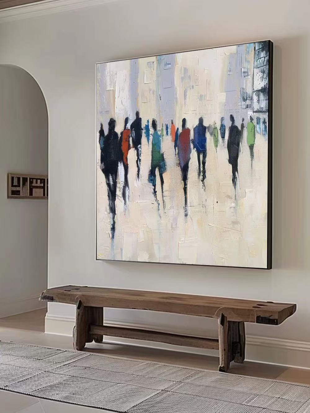 Modern Handcrafted Figure Painting Fine Wall Art For Home Decor MDP1035G