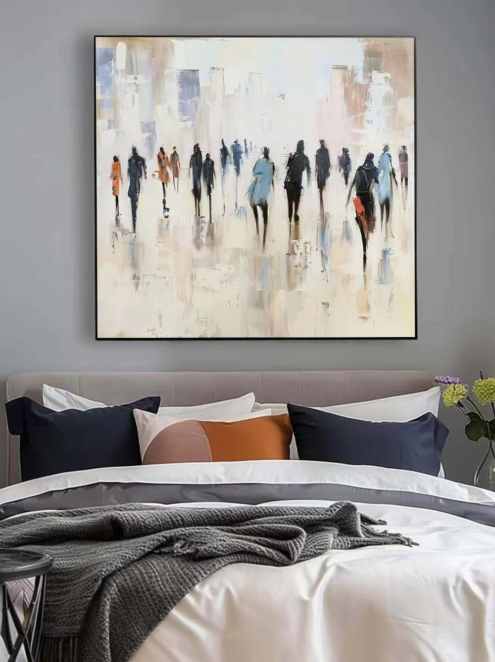 Modern Handcrafted Figure Painting Fine Wall Art For Home Decor MDP1035H