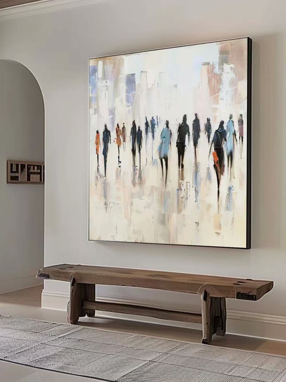 Modern Handcrafted Figure Painting Fine Wall Art For Home Decor MDP1035H