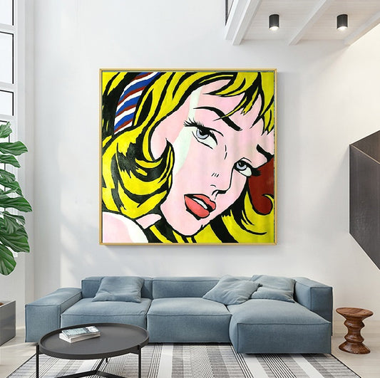 Handcrafted Modern Figure Painting Fine Wall Art For Homedecor MDP1036A