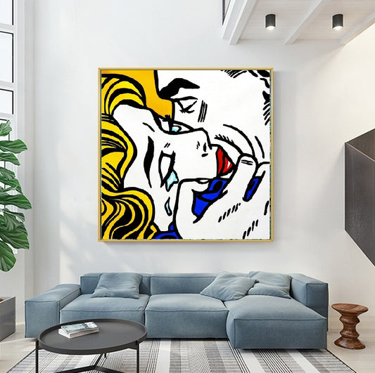 Handcrafted Modern Figure Painting Fine Wall Art For Homedecor MDP1036B