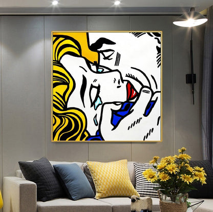Handcrafted Modern Figure Painting Fine Wall Art For Homedecor MDP1036B