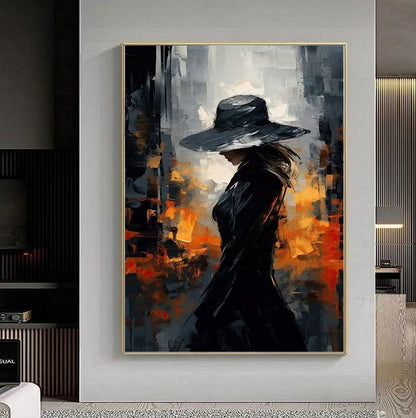 Handcrafted Modern Figure Painting Fine Wall Art For Homedecor MDP1038