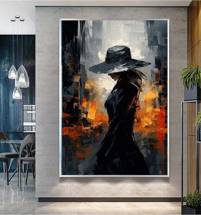 Handcrafted Modern Figure Painting Fine Wall Art For Homedecor MDP1038