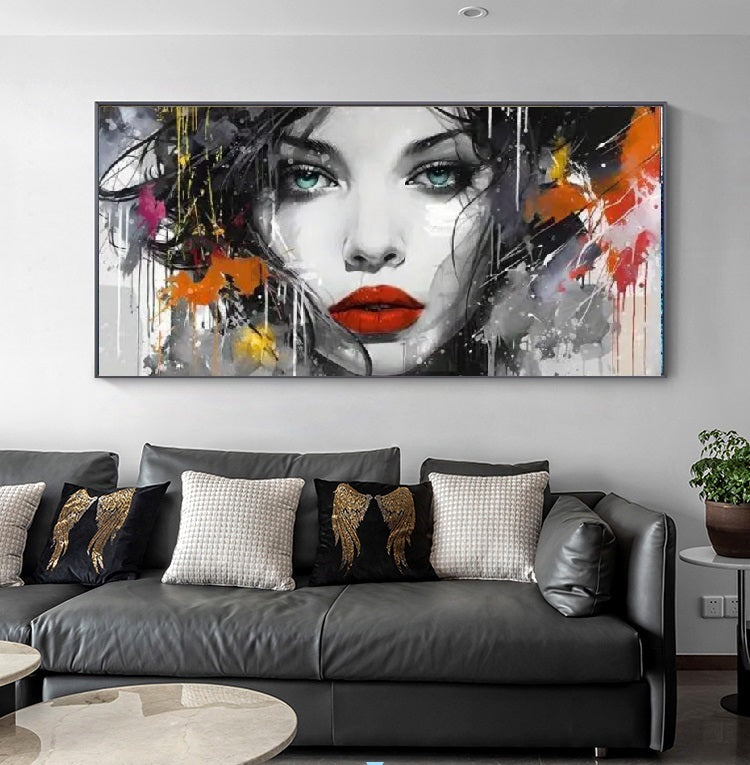 Modern figure painting with expressive brushstrokes
